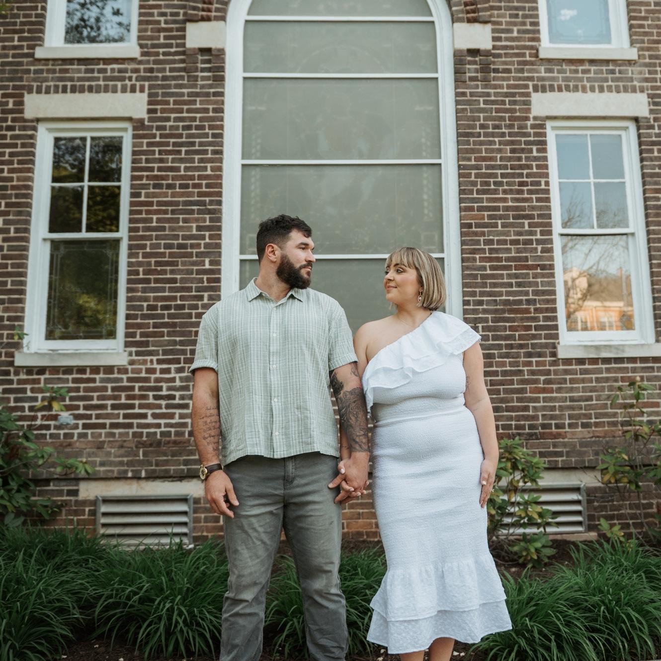 Engagement pictures where we met! Maryville College
