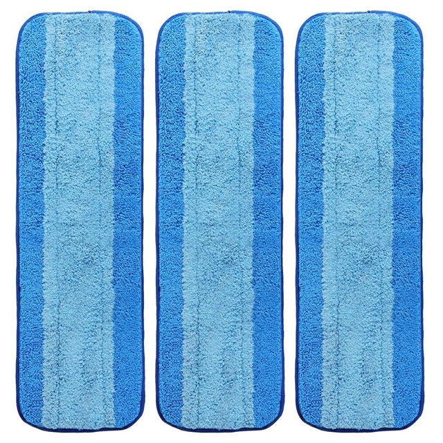 Zehrai 3 Pack Microfiber Cleaning Pads for Bona Mop, Hardwood & Hard Surface Floors Replacement Cleaning Mop Pads, Reusable Microfiber Mop Pads for 18 Inch Mop, Over 500 Machine Washes