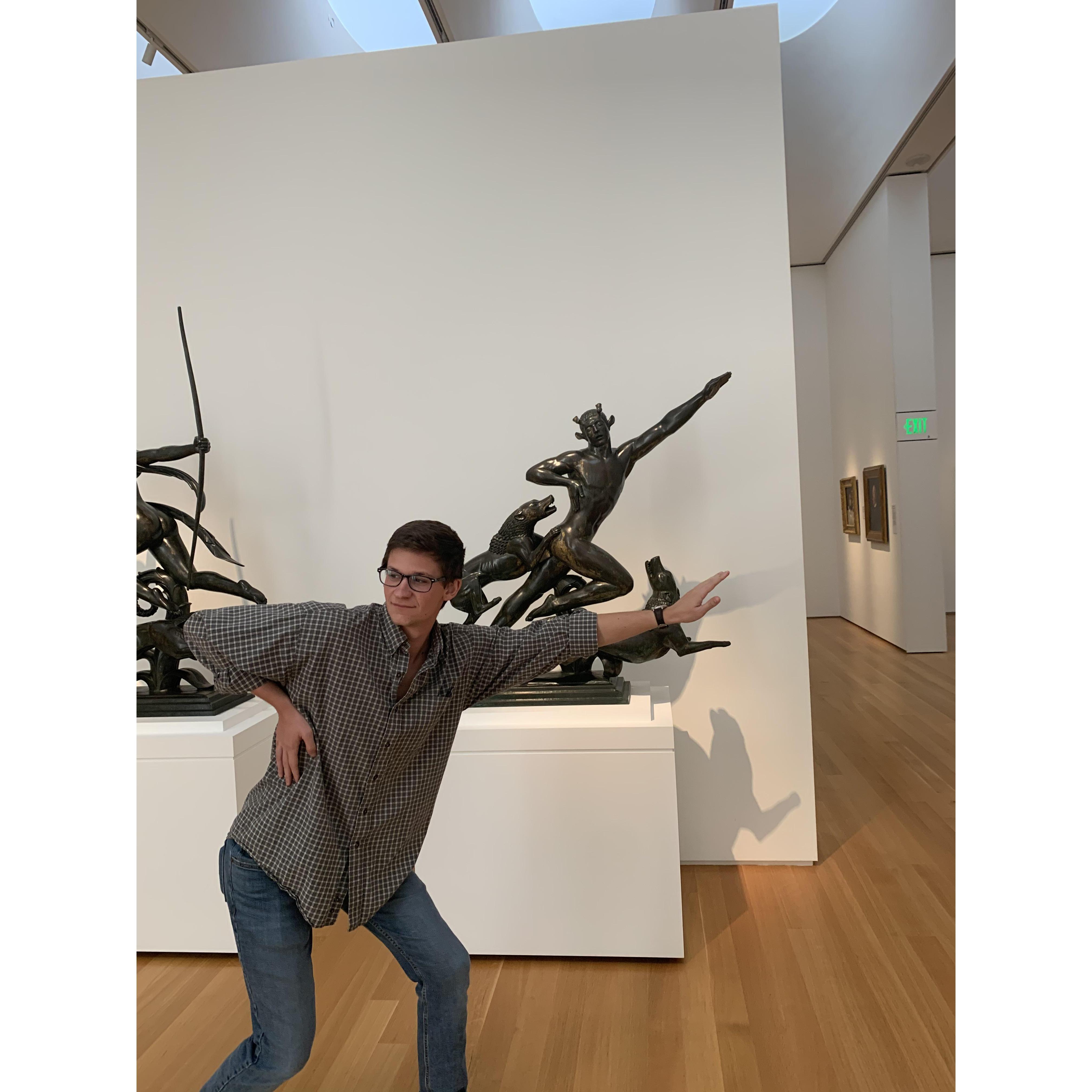 One of our many unofficial "first dates" to the Raleigh museum of art.