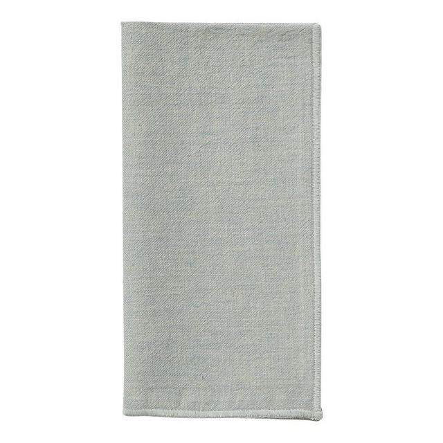 Willow Oversized Linen/Cotton Napkin, Single - Mineral Blue