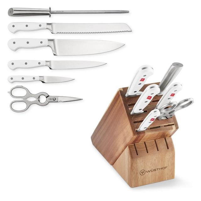 Wüsthof Classic White 7-Piece Block Set