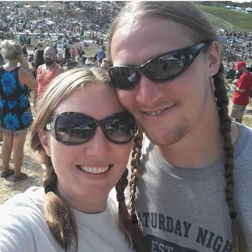 Our 1st music festival together. Hinterland, where you can probably guess from the photo that we saw Willie Nelson.