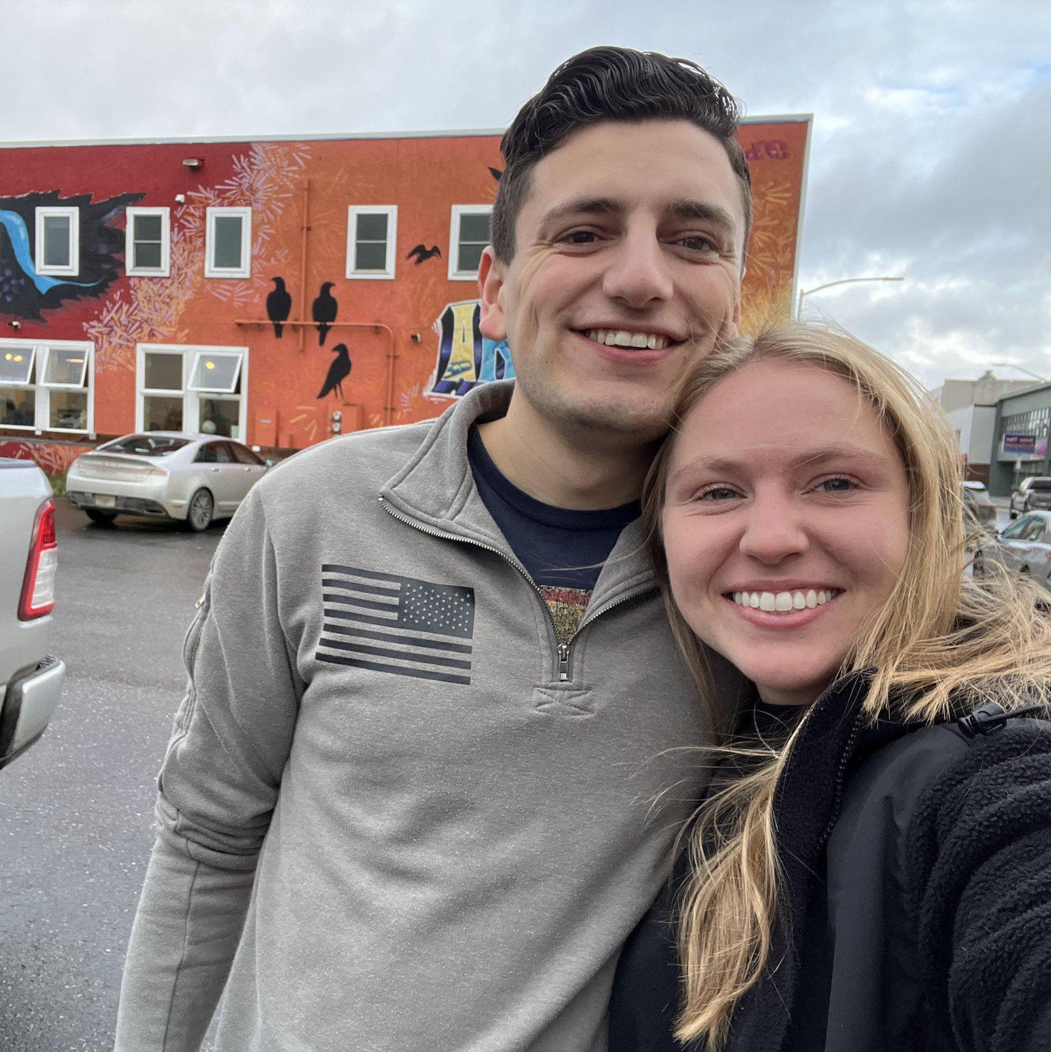 Chloe's first time in Downtown Fairbanks, AK