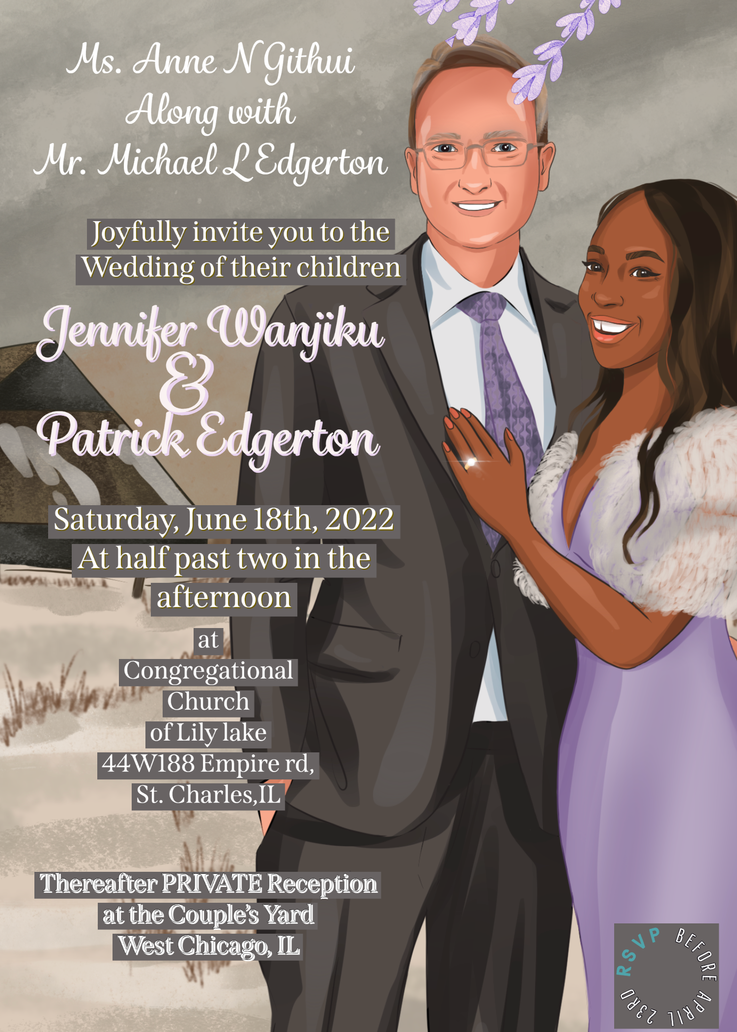 The Wedding Website of Jennifer Wanjiku and Patrick Edgerton