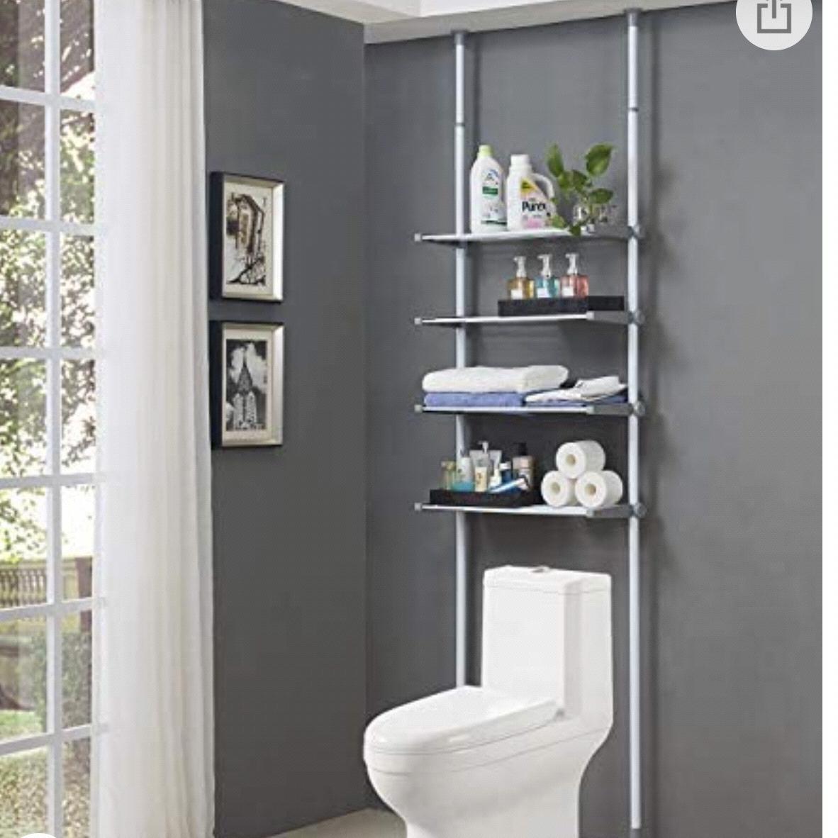 ALLZONE 4 Tier Over Commode Shelving