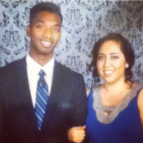 Our first banquet together, after exchanging some "looks" in a few classes!