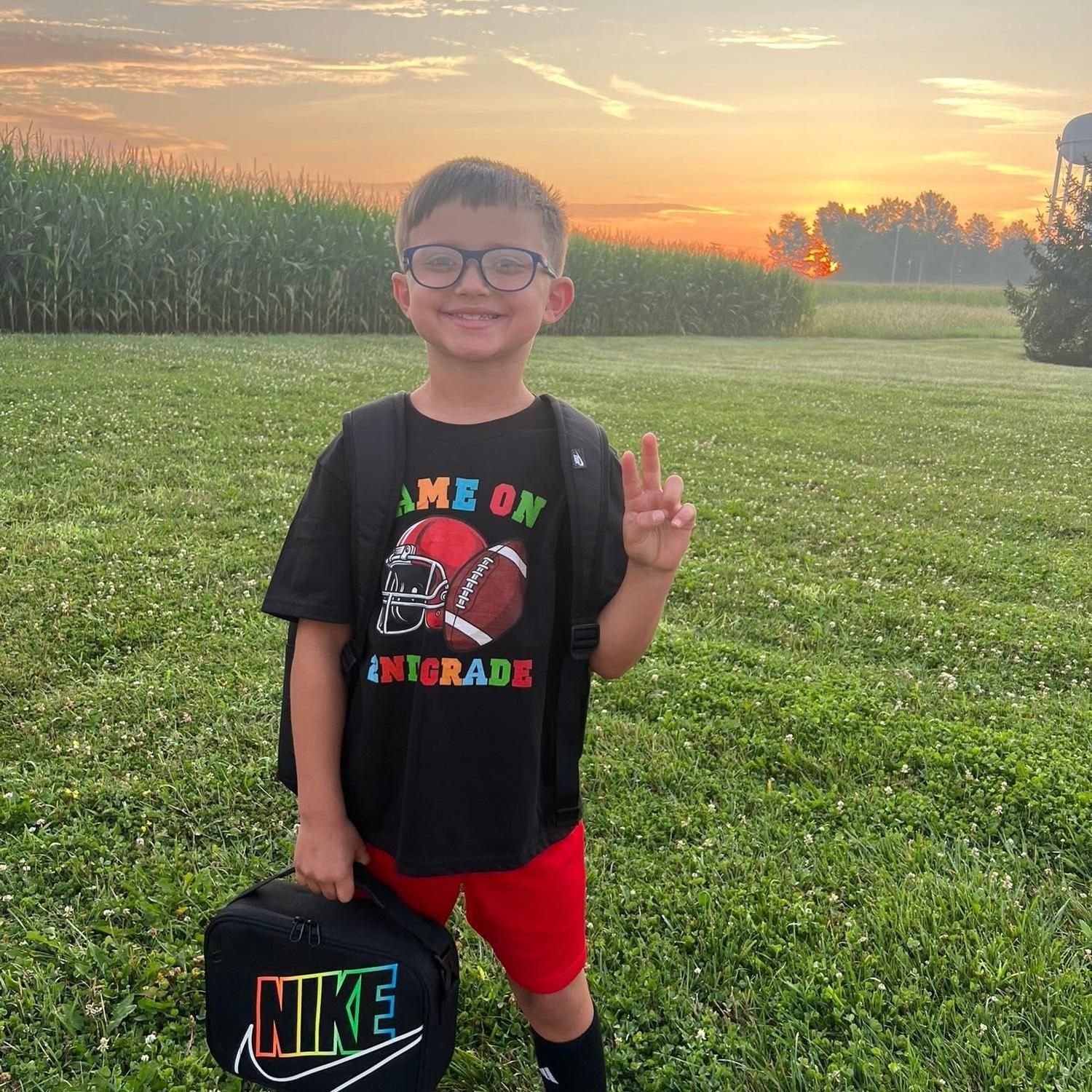 Bryson— Walking with Flowergirl