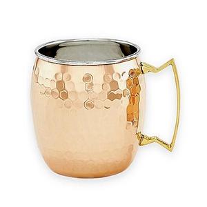 Old Dutch International 16 oz. Hammered Solid Copper Moscow Mule Mugs (Set of 2)