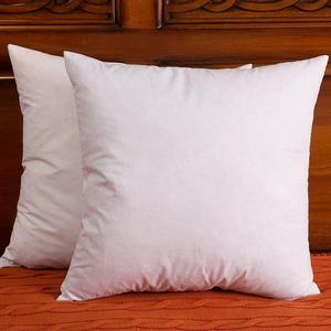 DOWNIGHT - Set of 2, Cotton Fabric Throw Pillows Insert, Down and Feather Pillow Inserts, 18 X 18 Inch