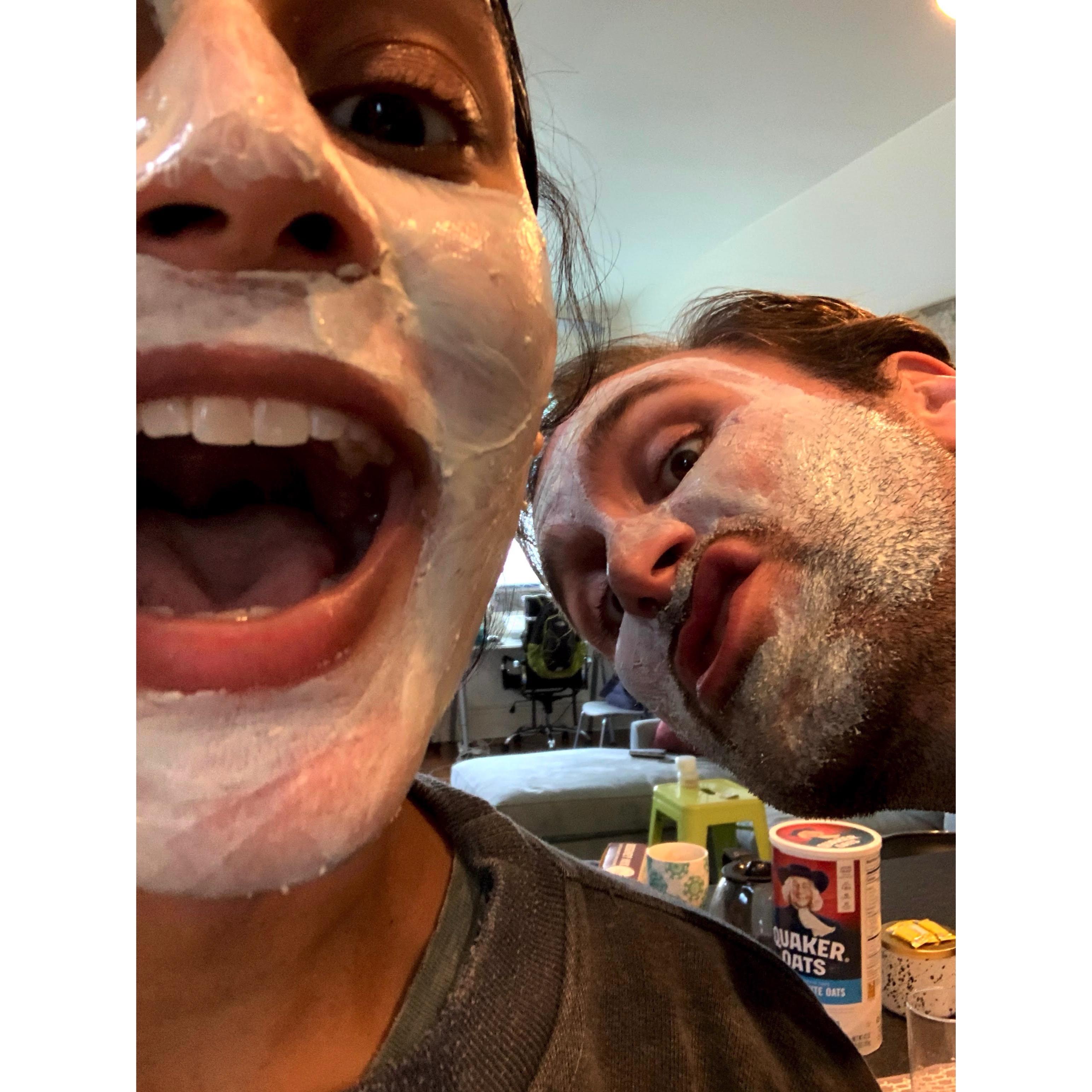 A cool facemask for a hot New Orleans summer day