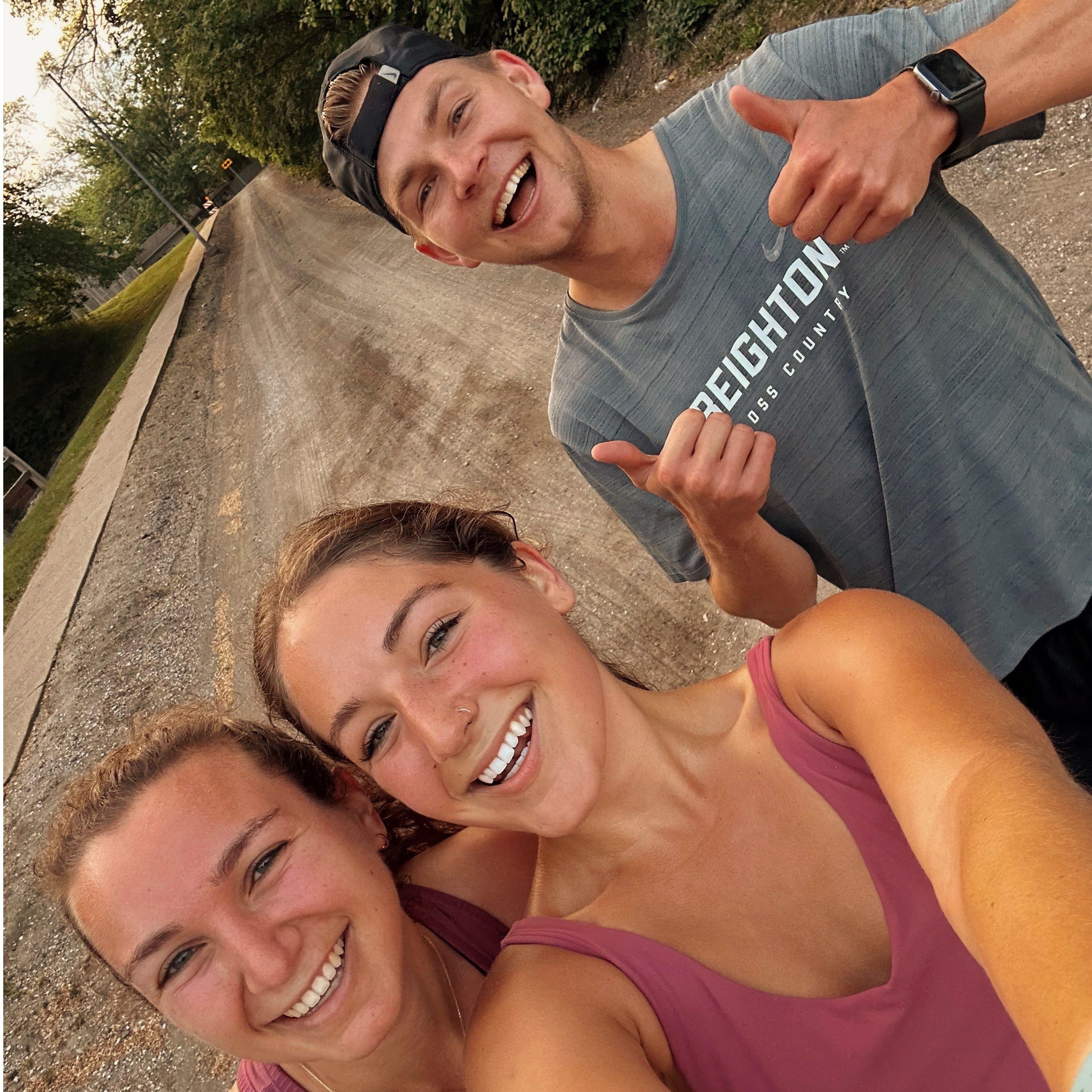 Running hills with Emily
