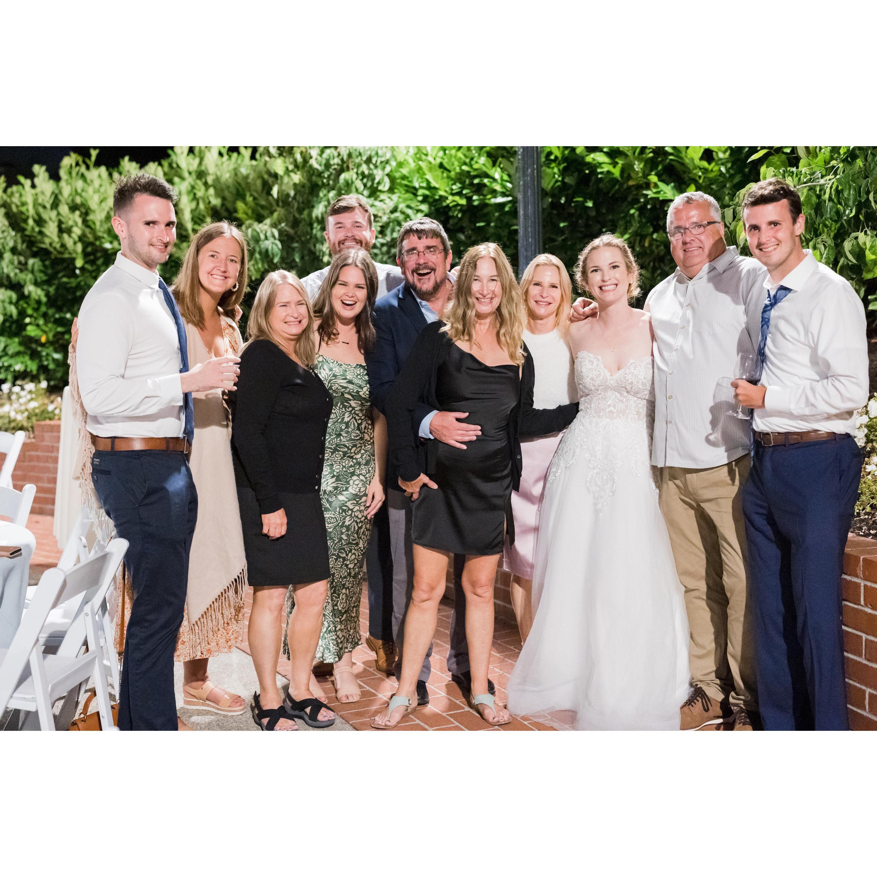 Sarah's family from the East Coast
