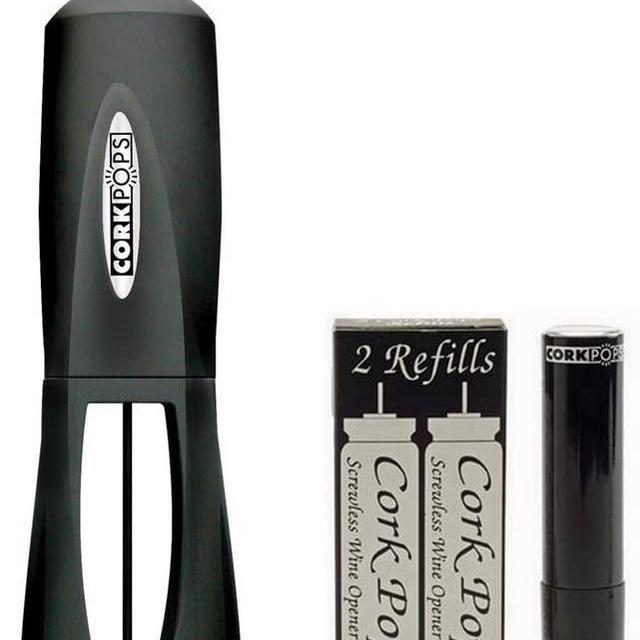Cork Pops 12240 Legacy Wine Bottle Opener with 3 Refill Cartridges 13238