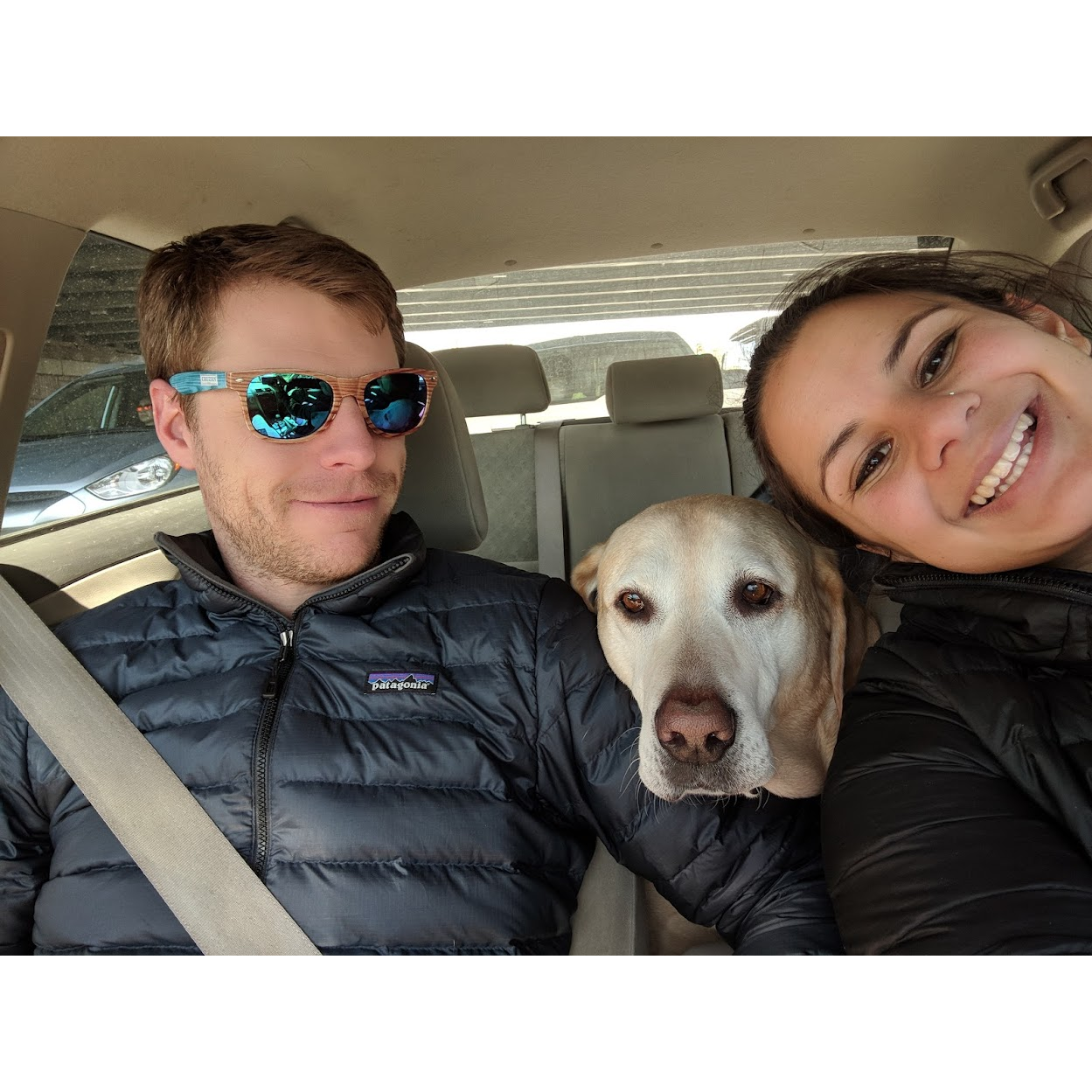 We have so many photo like this. So many road trips together :)