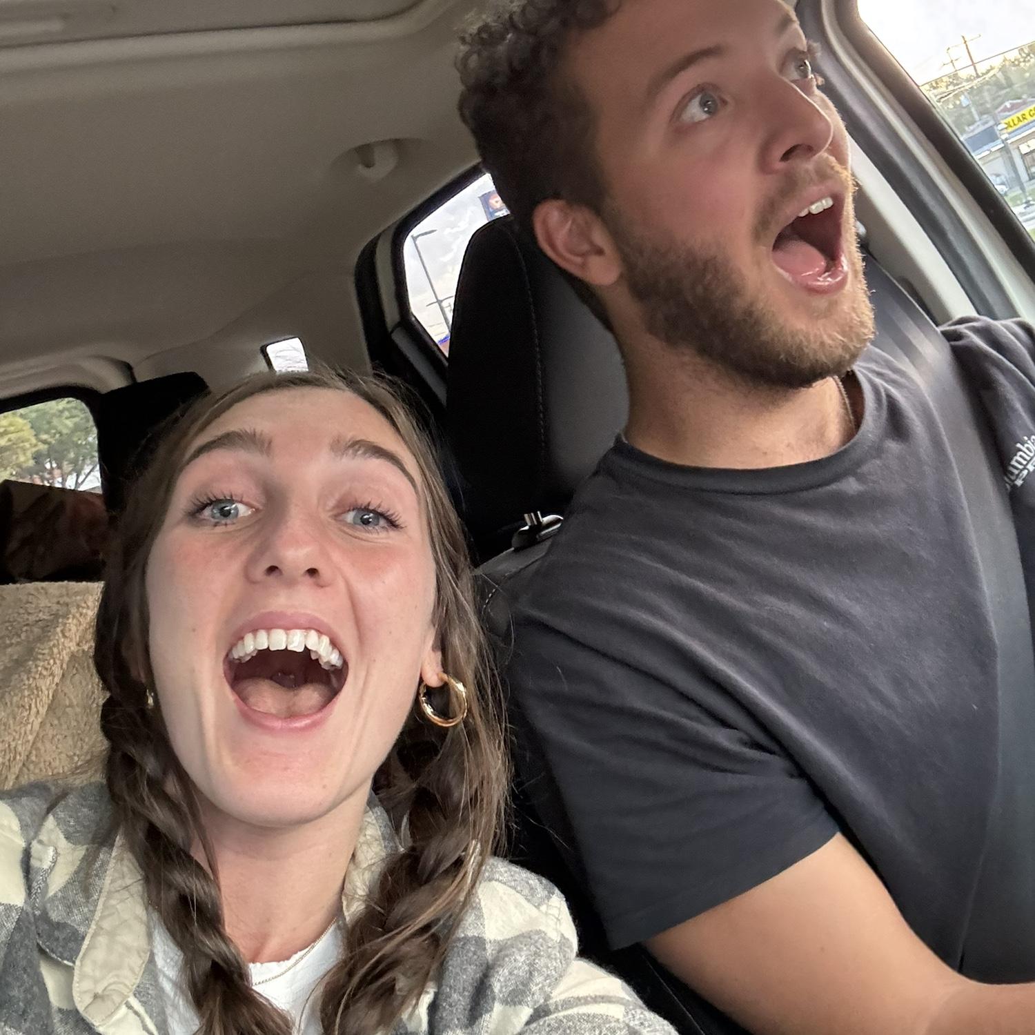 on our way to another campsite!