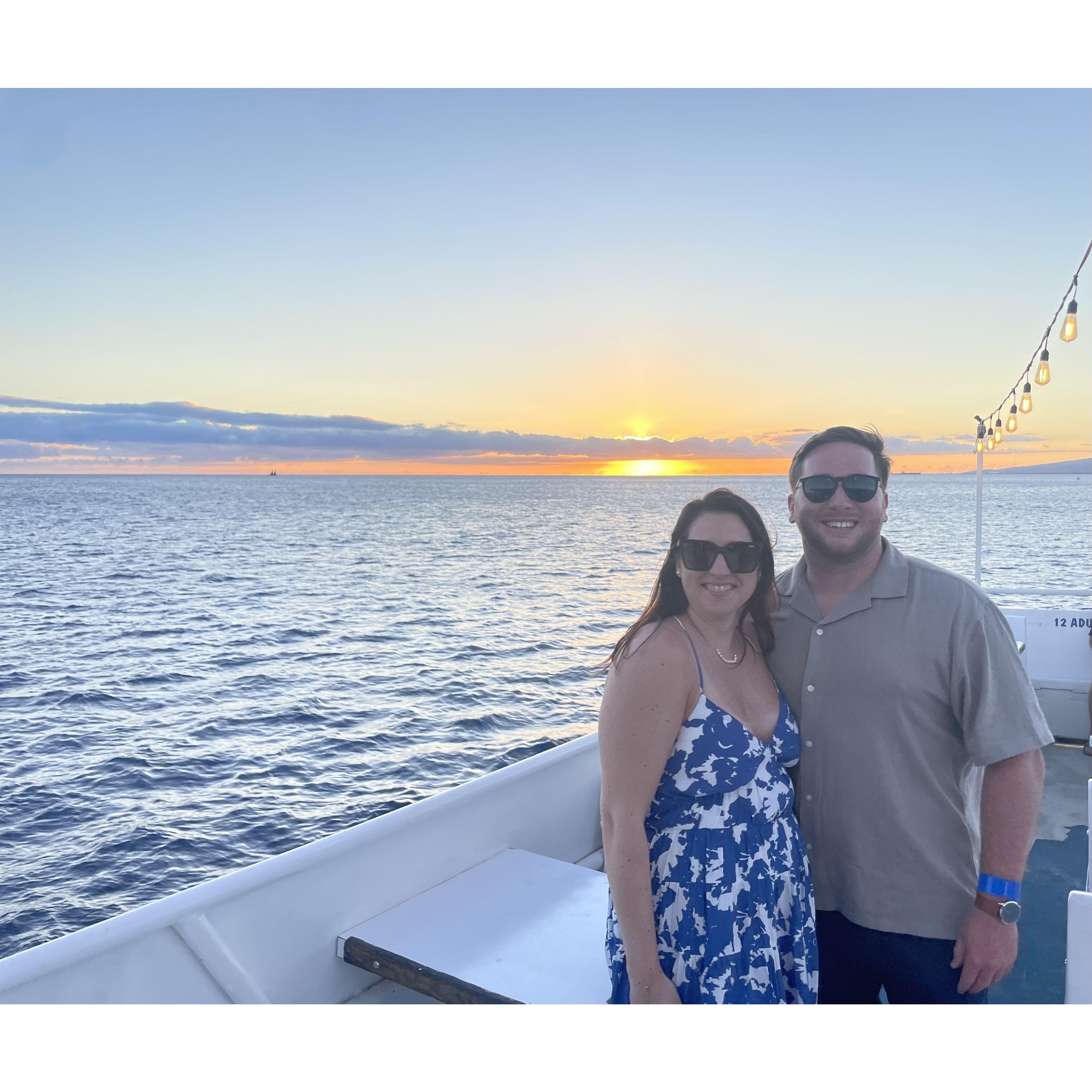 Sunset cruise in Hawaii