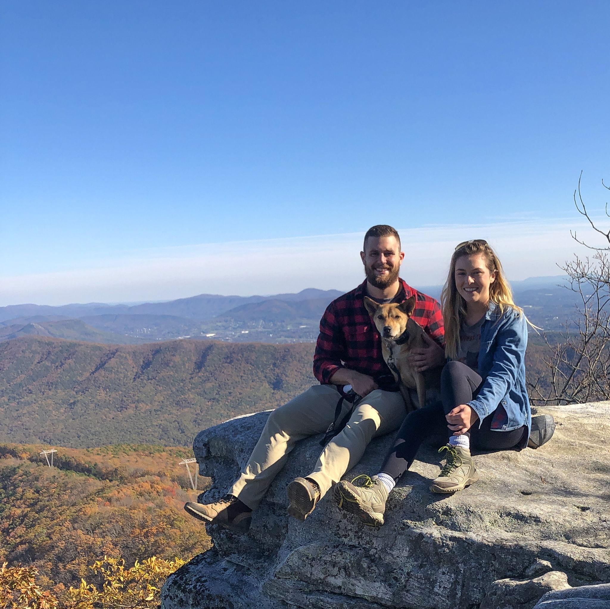 Hiking McAfee's knob with Steve!