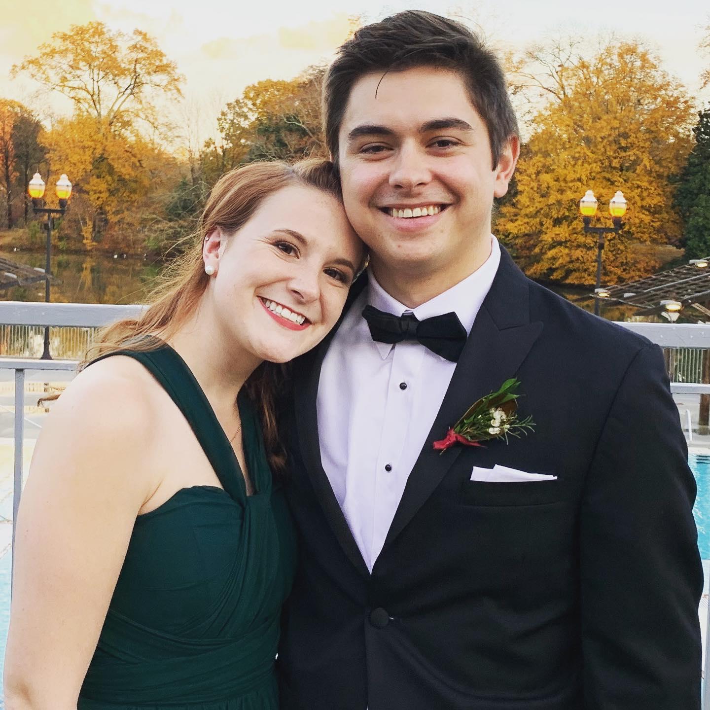 At our friend's wedding in 2019.