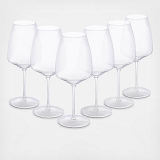 Vite Bordeaux Red Wine Glass, Set of 6