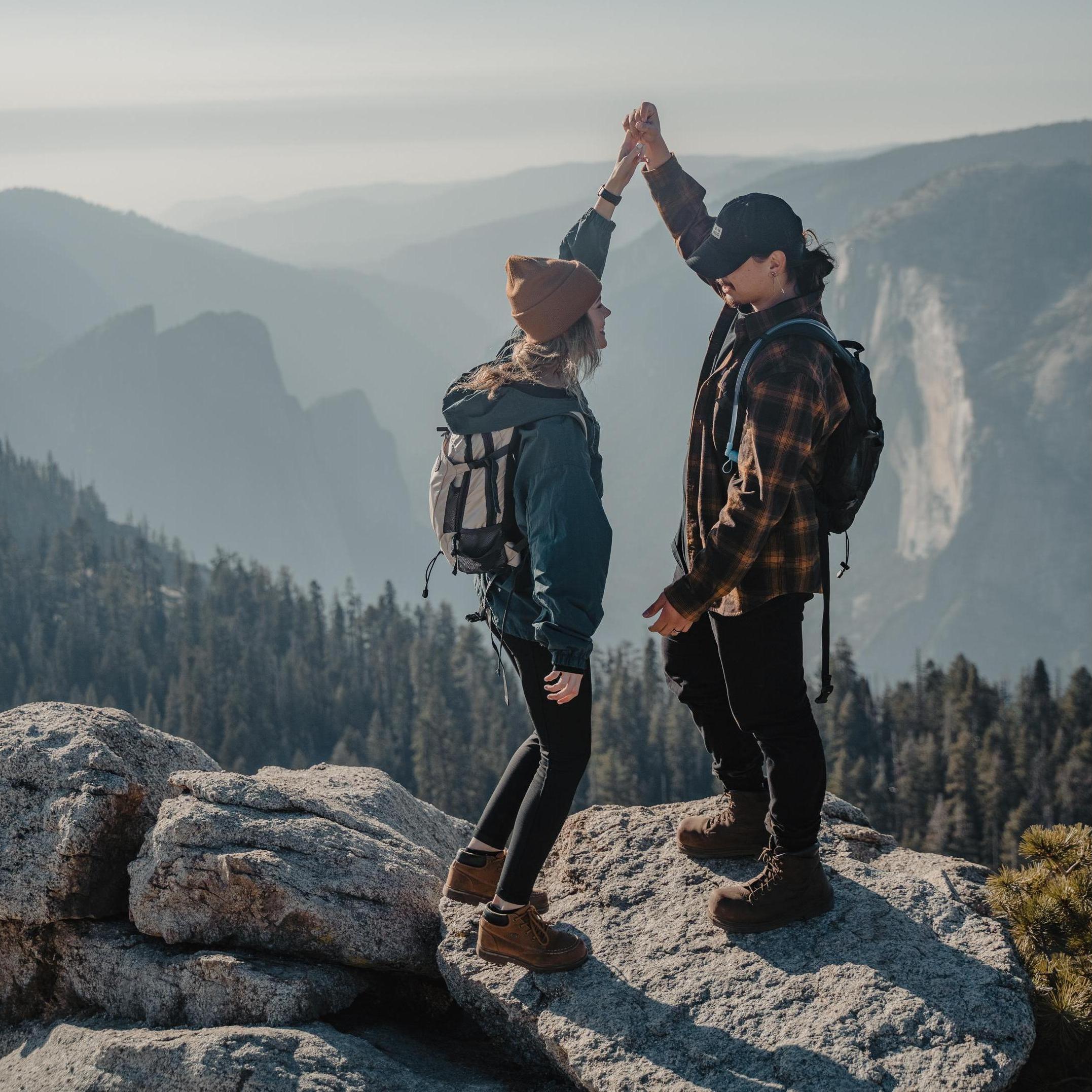 This is one of the many beautiful spots in Yosemite National Park. This was our first time at Sentinel Dome, the weekend of our engagement.