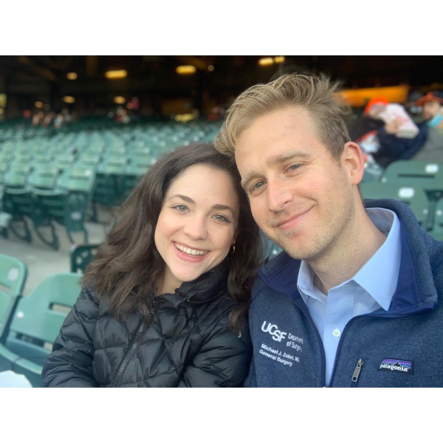 Fun times at the Giants game (Go Dodgers!)