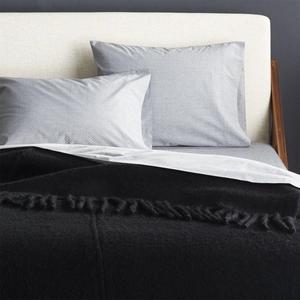 Marlee Fringe Black Full/Queen Blanket
