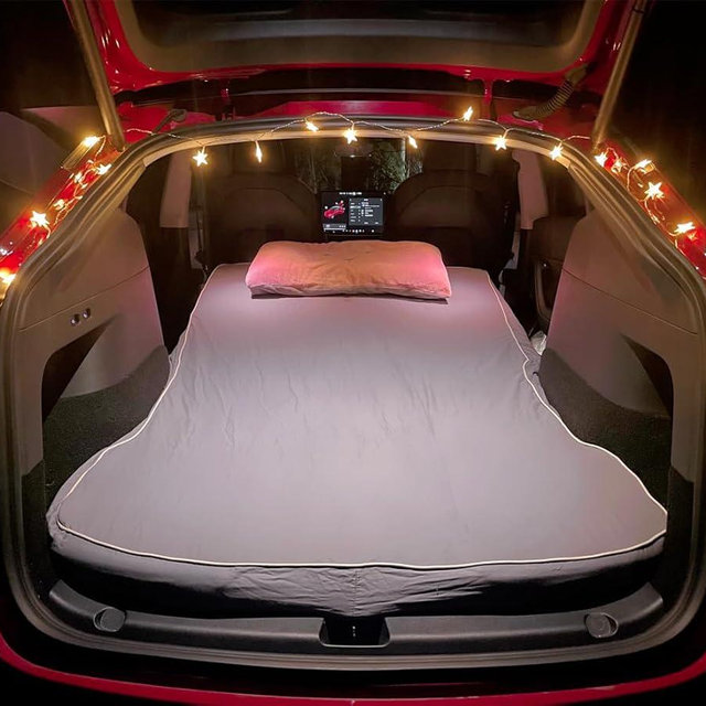 TANOLA TESBEAUTY Upgraded Camping Mattress for Tesla Model Y Tesla Model X, Memory Foam High Density Foam, Tesla Accessories Multifunctional Carry Case and Fitted Sheet Provided