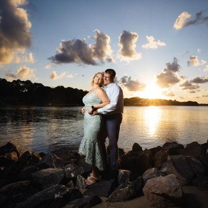 Our engagement photo session at First Landing State Park