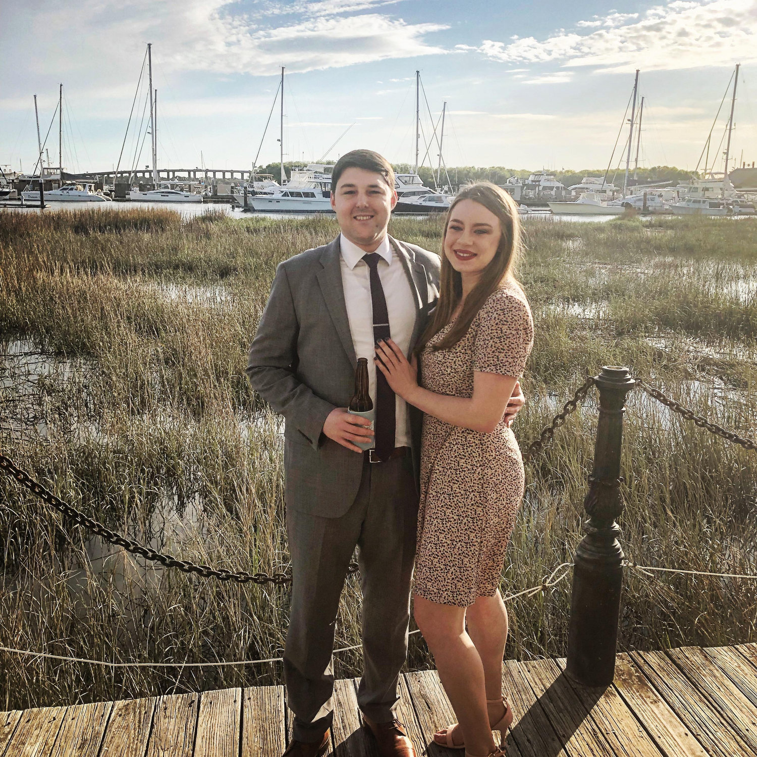 Celebrating the wedding of Sarah's last roommate, Caroline