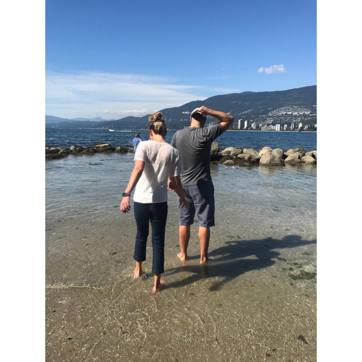 Jason's first time out of the country and in the ocean. He joined me after a work trip in Vancouver.