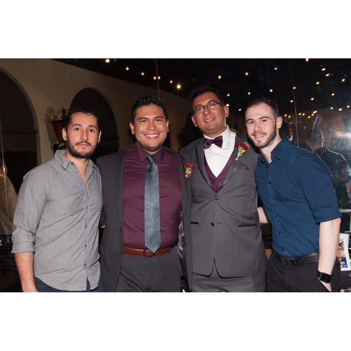 Josh and Frank's wedding before the drink tickets hit.