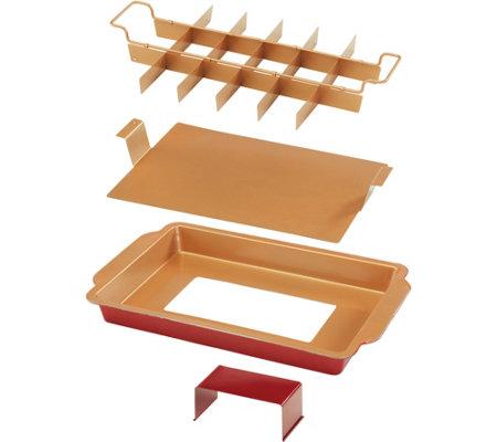 Red Copper Brownie Bonanza Pan