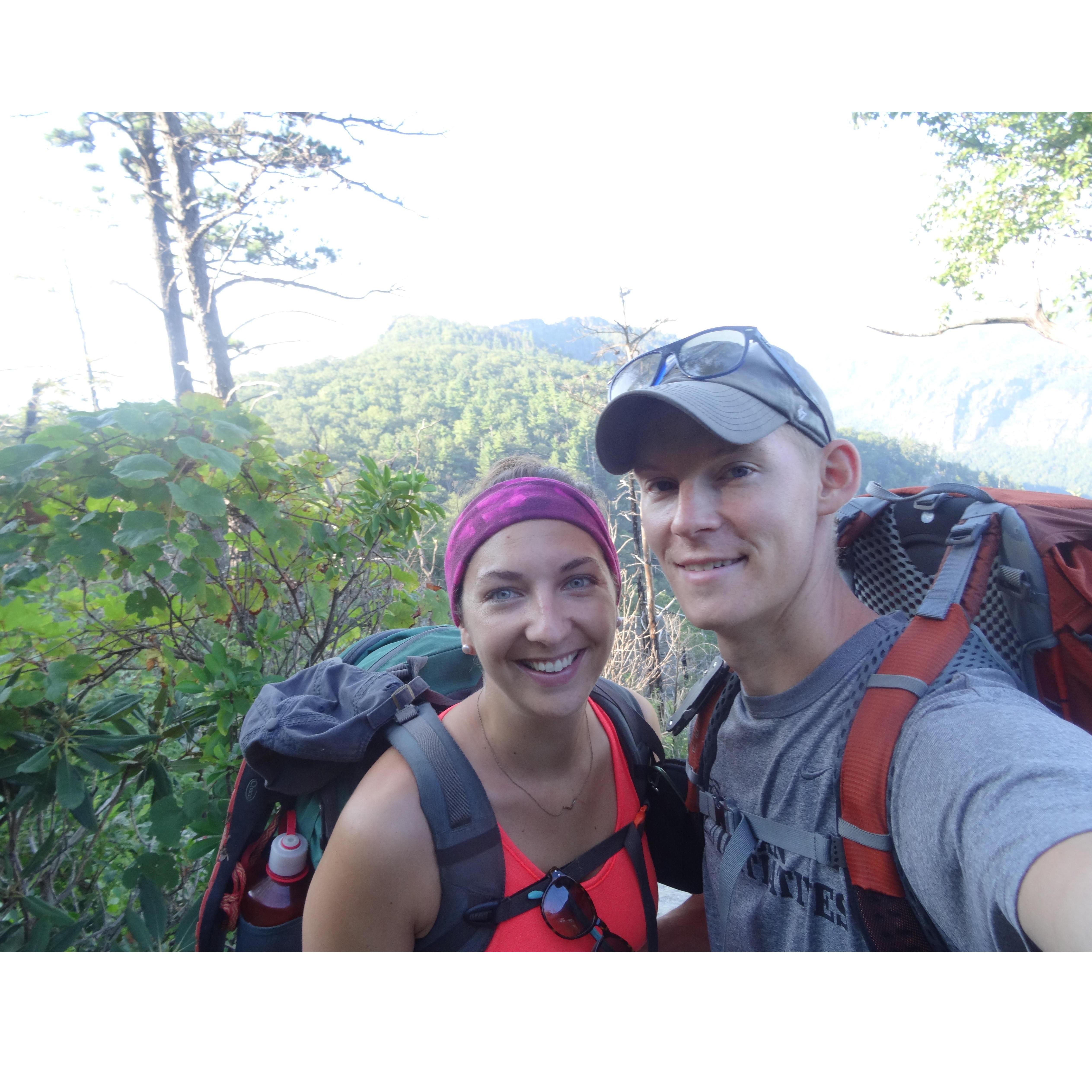Hiking in Linville Gorge, NC - 2017