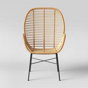 Lily Rattan Arm Chair with Metal Legs - Assembly Required - Opalhouse™