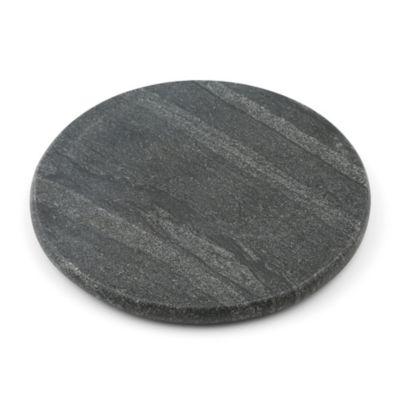 Thristystone® Round Marble Trivet in Black