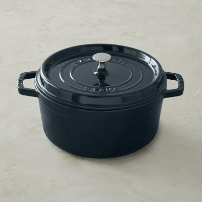 Staub Enameled Cast Iron Round Dutch Oven, 5 1/2-Qt., La Mer