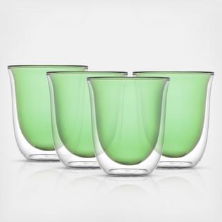 Levitea Double Walled Insulated Glass, Set of 4