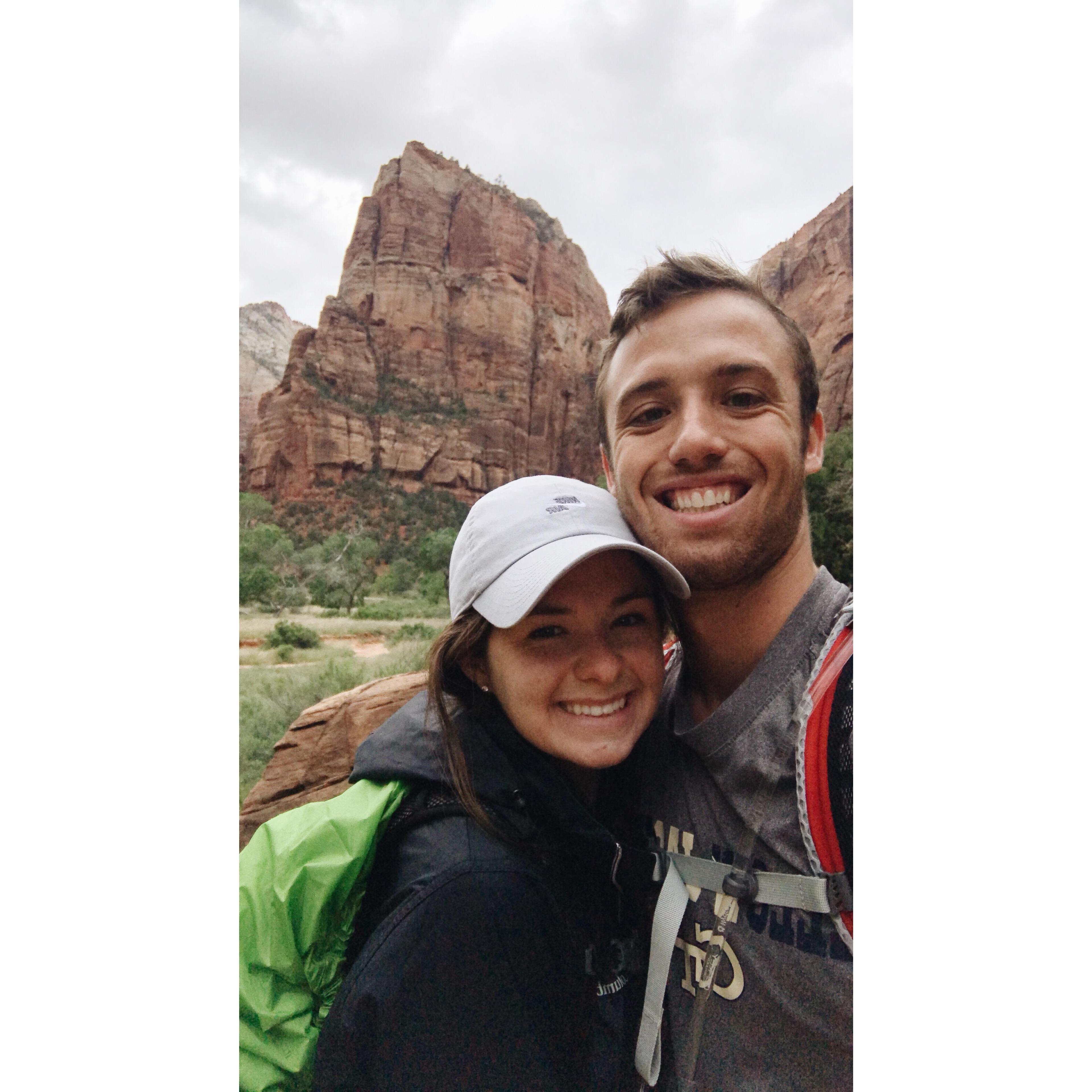 In Zion National Park!