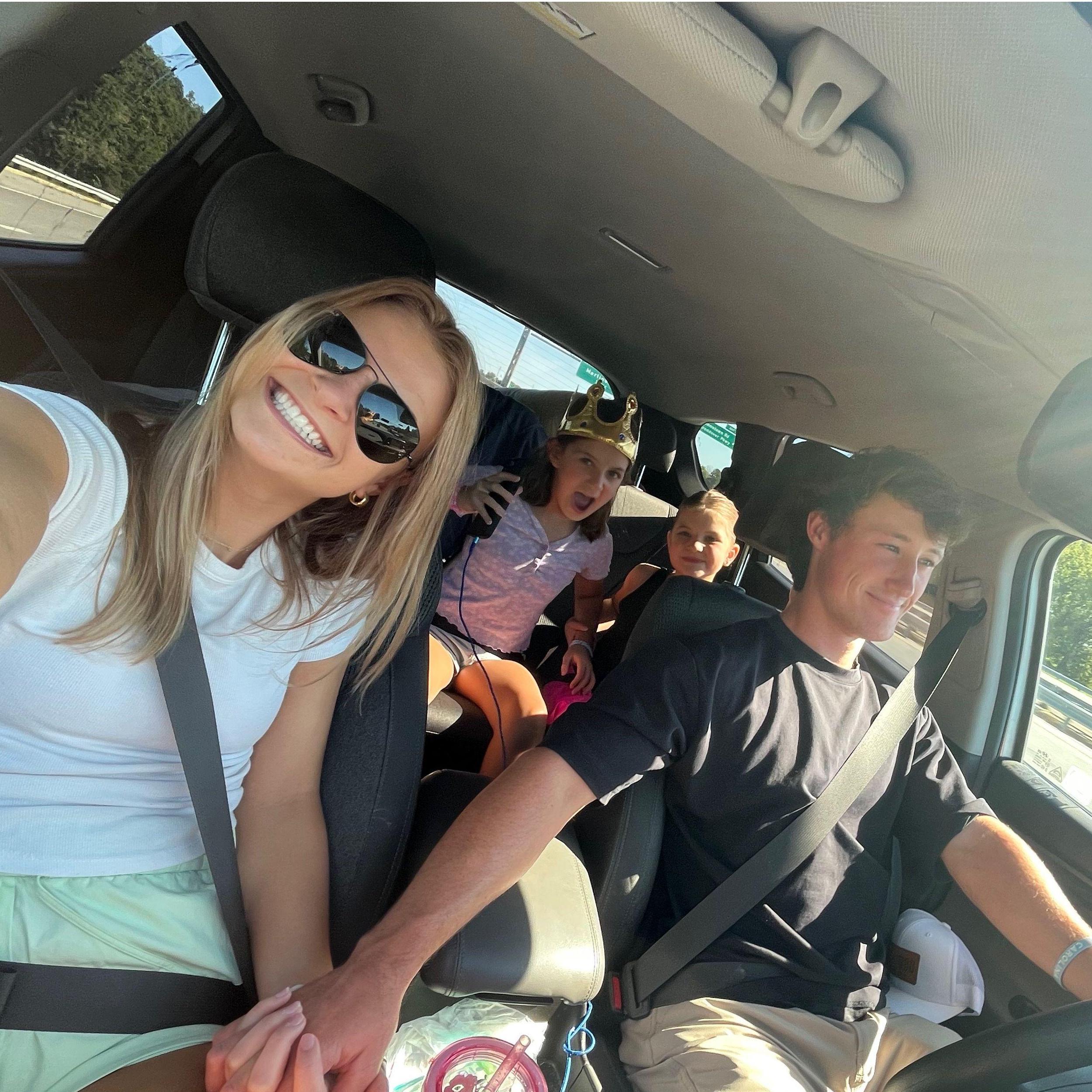 Drives with my sisters scream-singing Disney. October 5, 2024