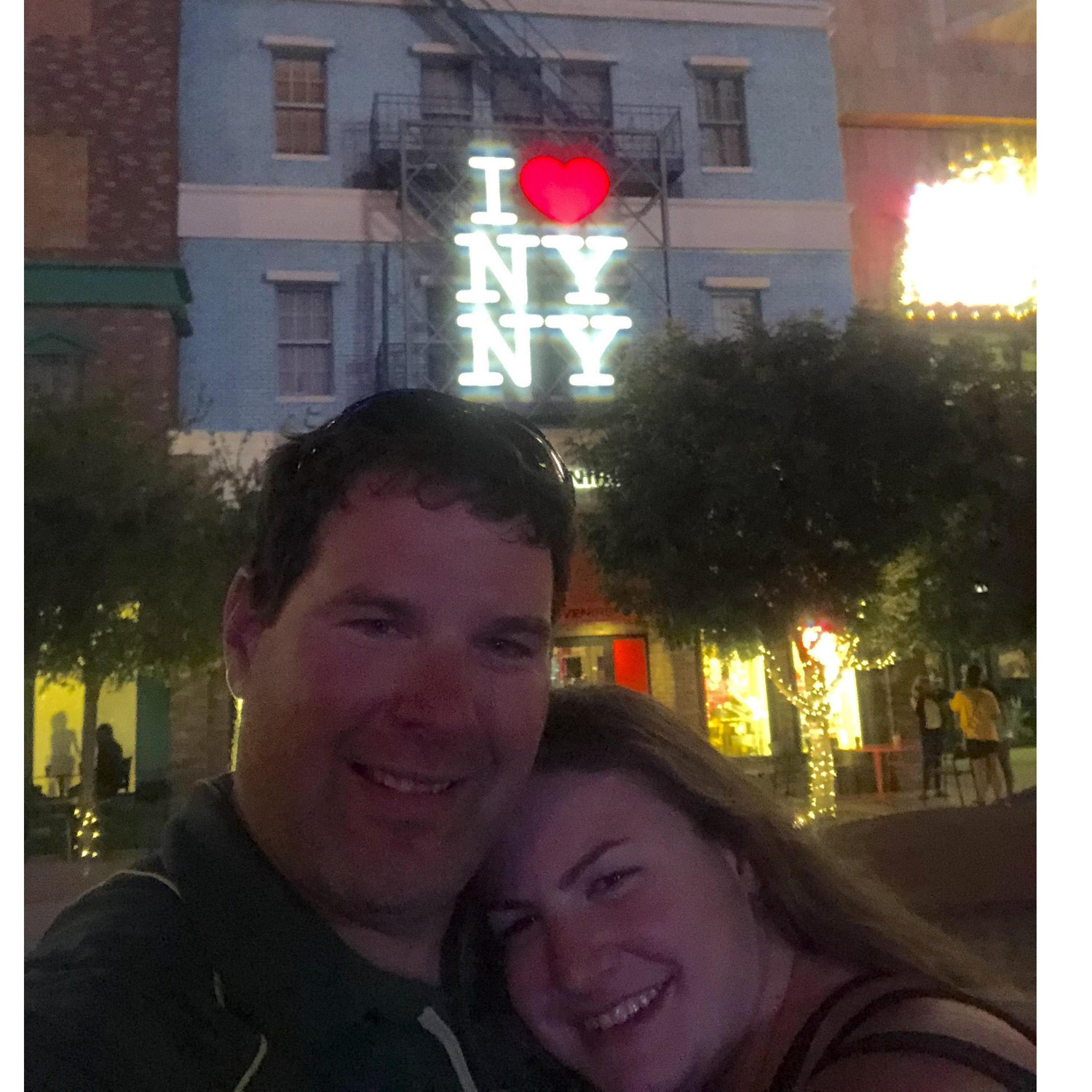 One of our favorite vacation spots is Vegas.  This picture was from our first trip down there together.
