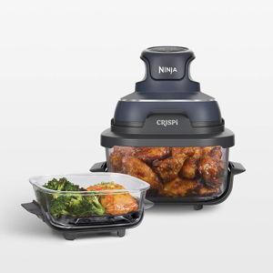 Ninja Crispi 4-in-1 Portable Glass Air Fryer Cooking System in Cyberspace + Reviews | Crate & Barrel