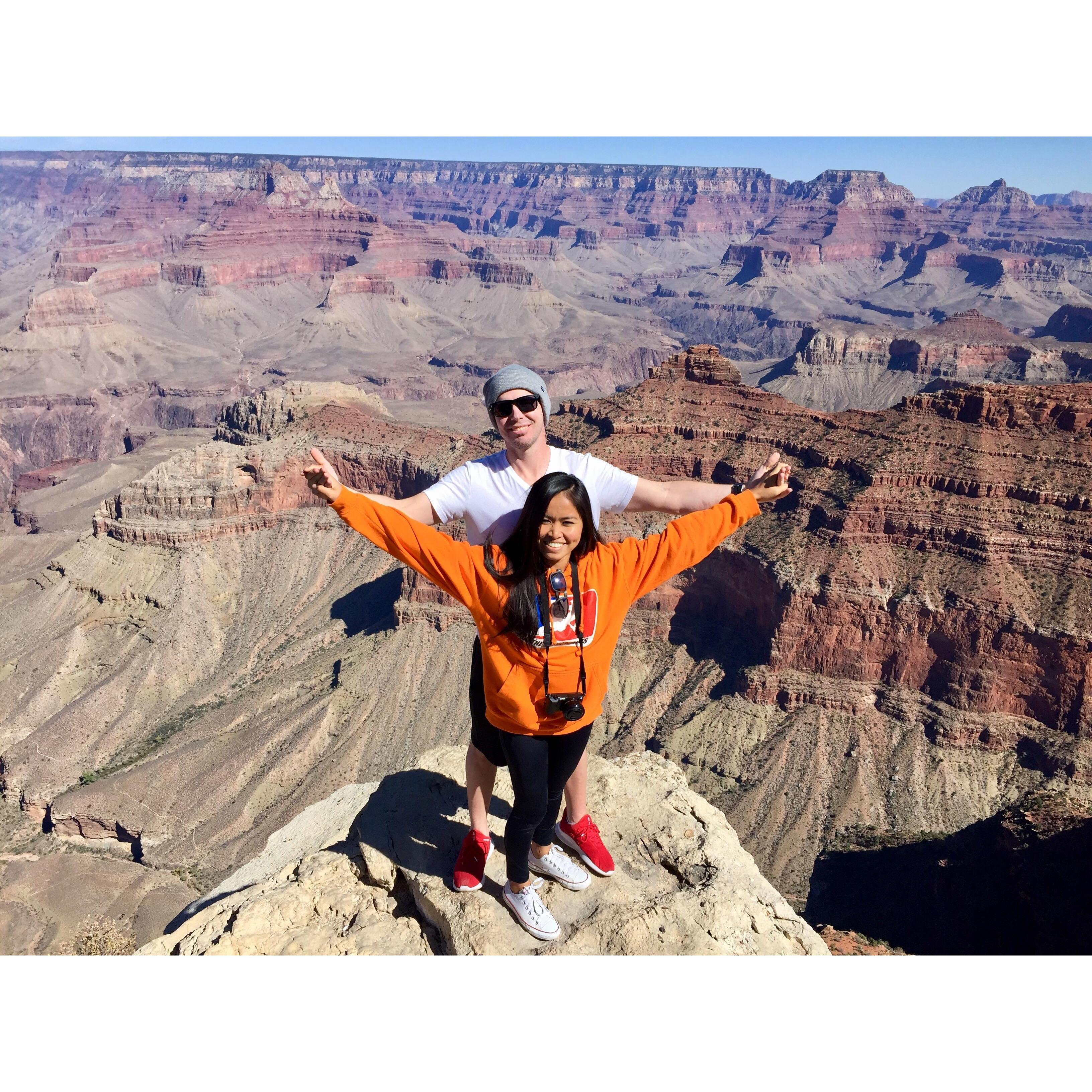 Knee-shaking experience, Grand Canyon, Arizona, 2019