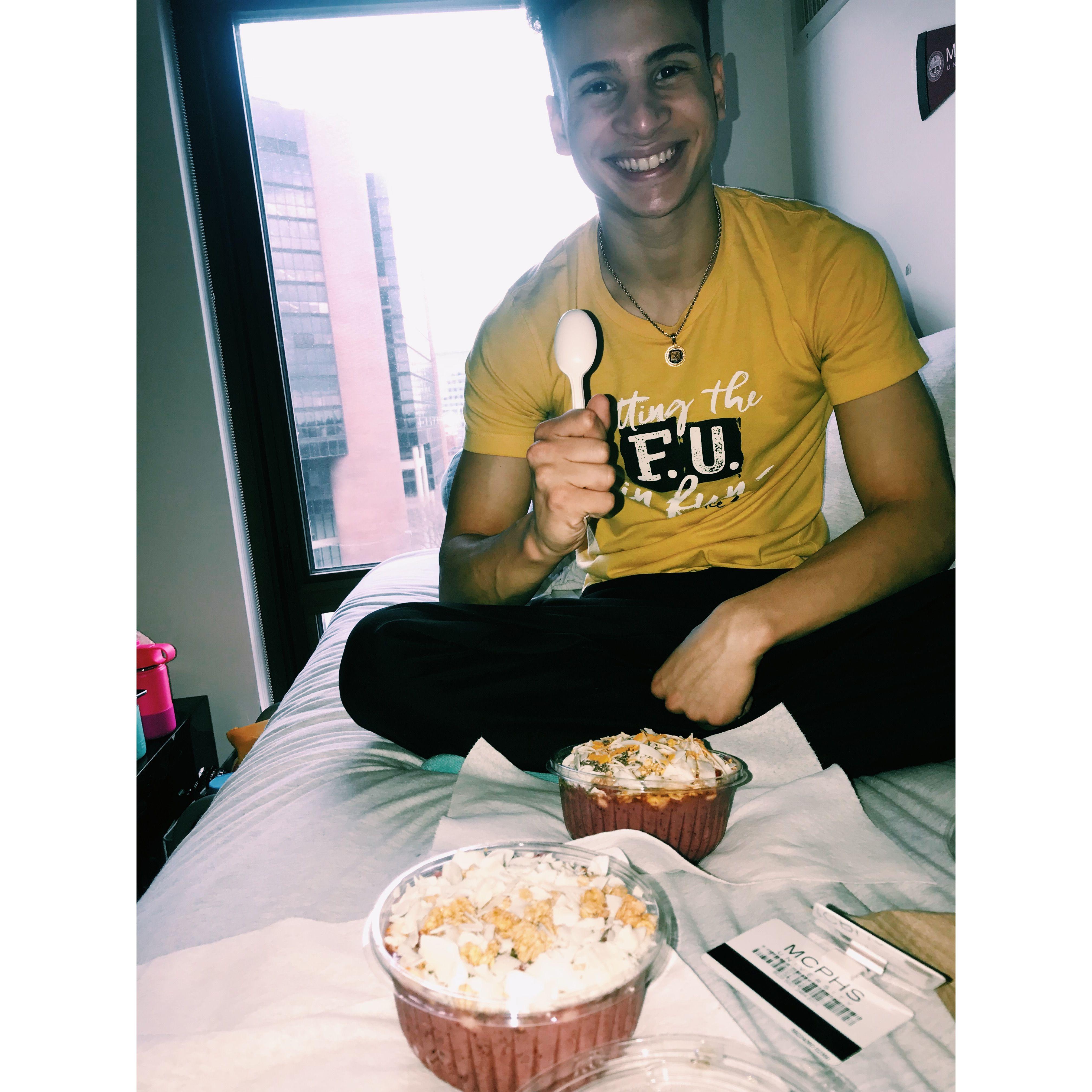 acai in college dorm