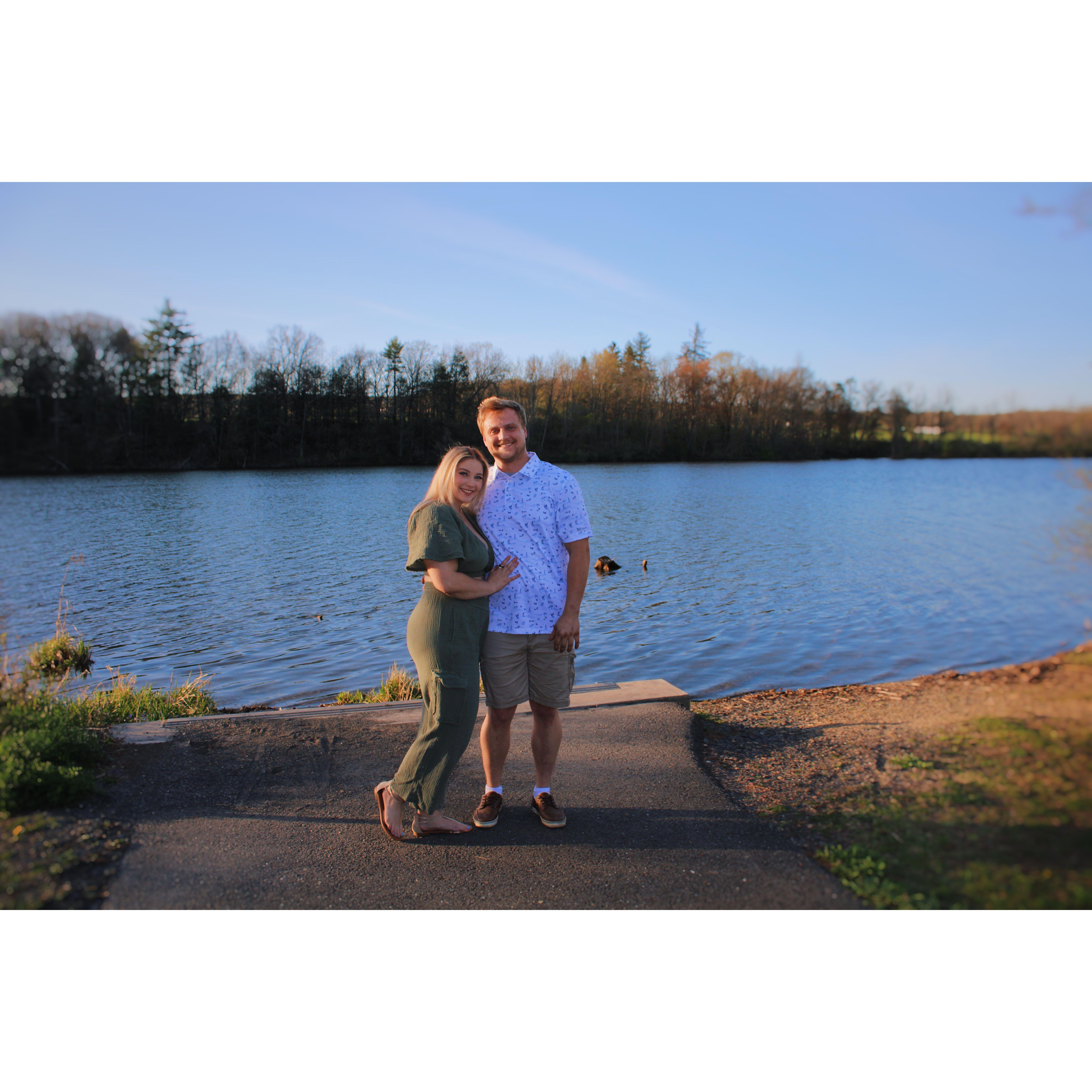 Minutes before the proposal - Liz had NO IDEA