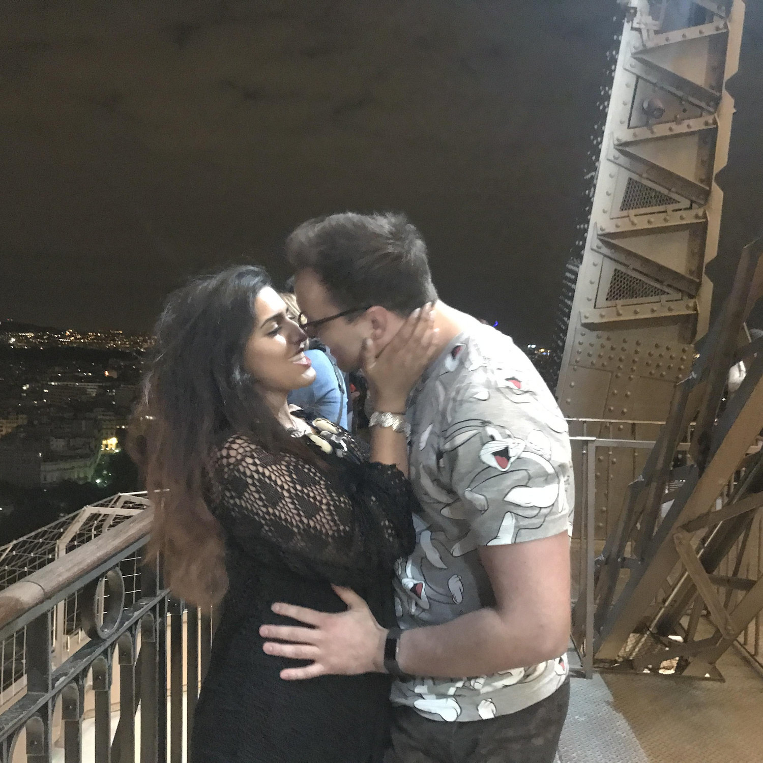 Taken after Tom fake proposed to me at the top of the Eiffel Tower