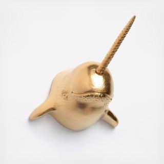 Resin Faux Taxidermy Narwhal Head