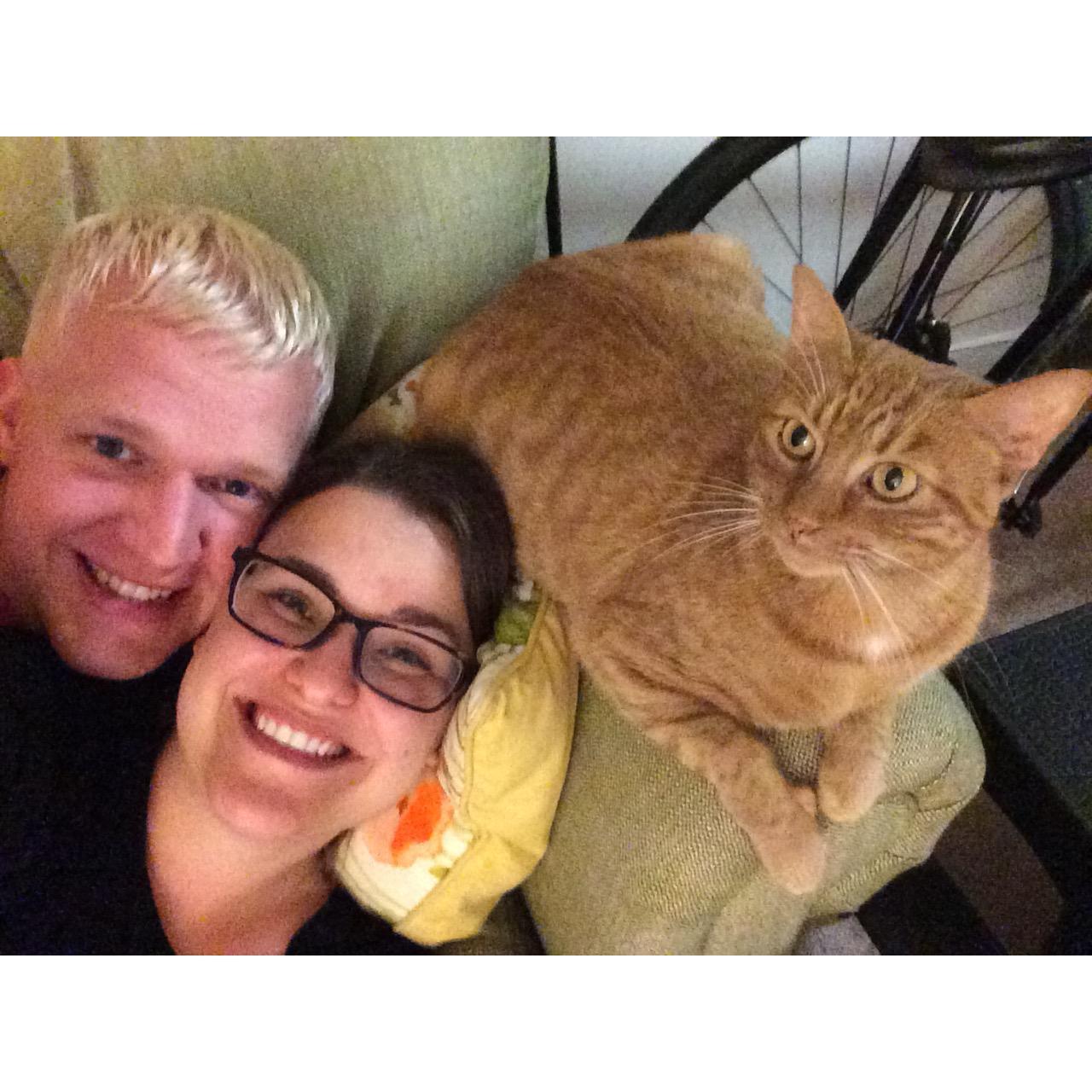 Our first family photo with The Puff!