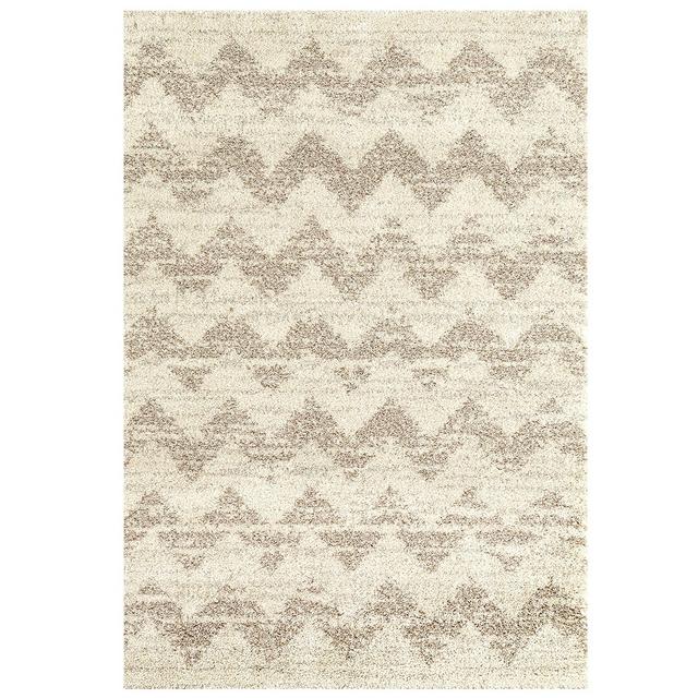 Karastan Prima Shag Mimosa Stripe 5'3"' x 7'7" Area Rug