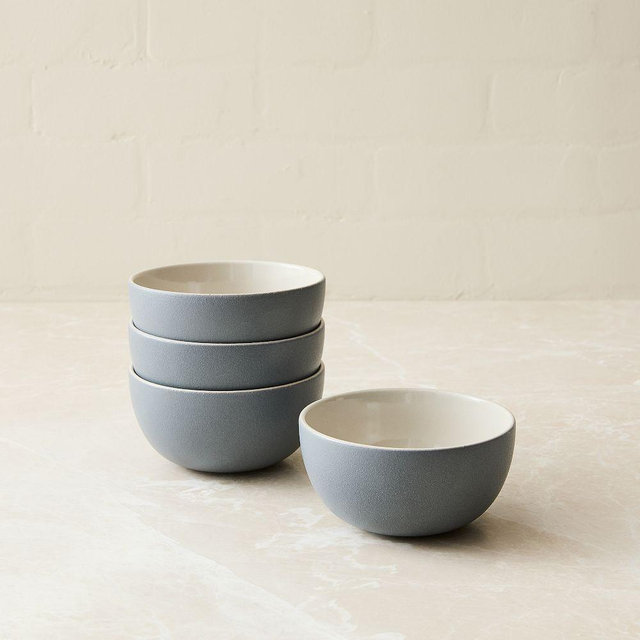 Aaron Probyn Kaloh Dinnerware, Condiment Bowl, Anchor Gray, Set of 4
