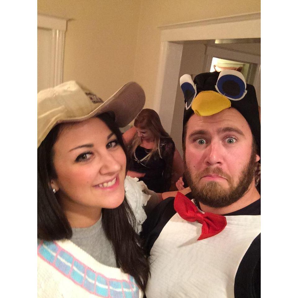 Billy Madison & His penguin....one of many couple costumes in our history